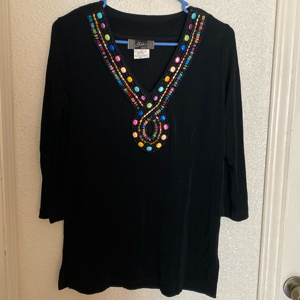 Slinky Brand Beaded top PXS